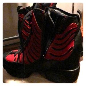 Jeffrey Campbell heeled tennis shoe